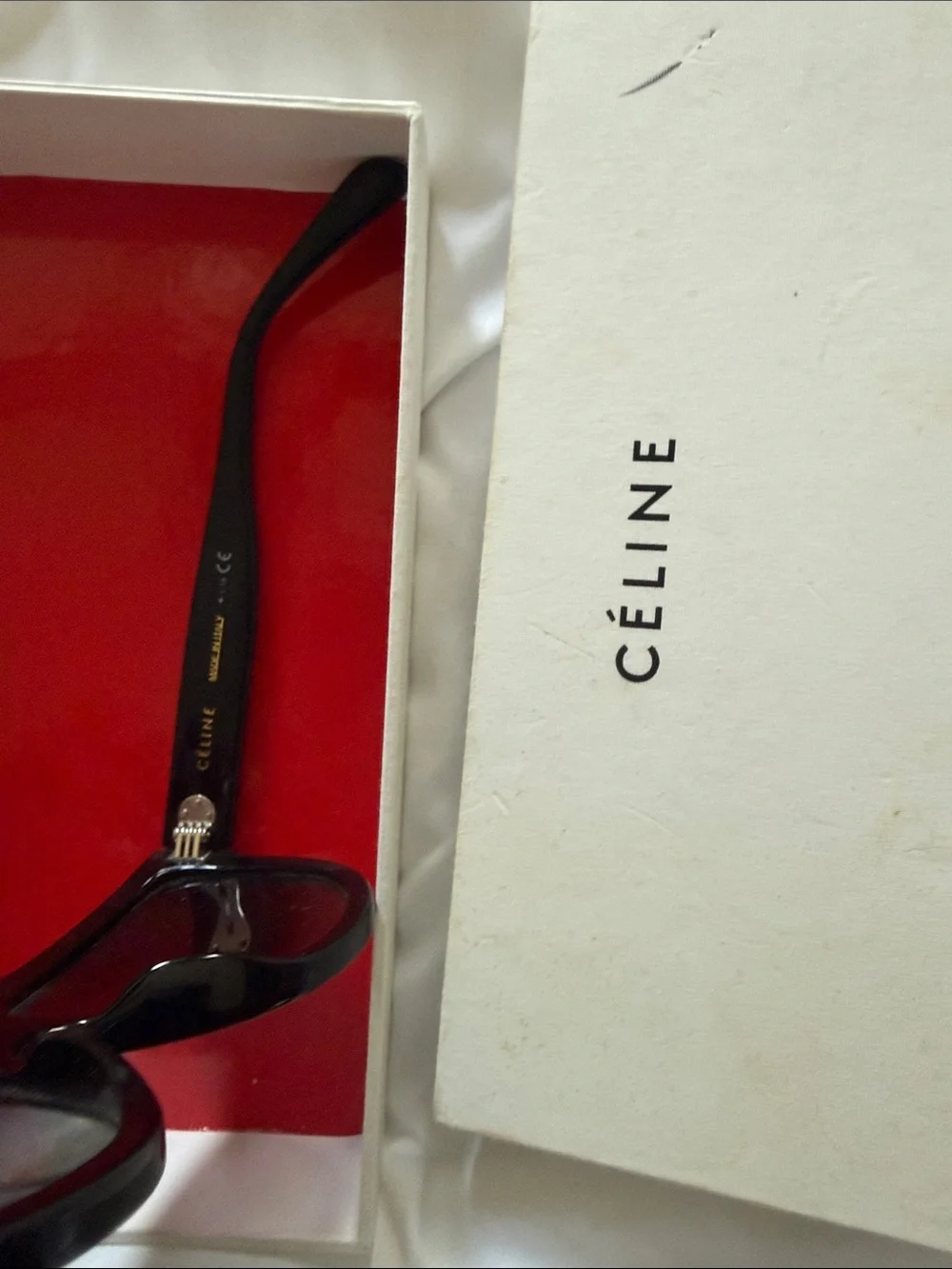 Celine Black Oversized Cat-Eye Sunglasses - Picture 2 of 4